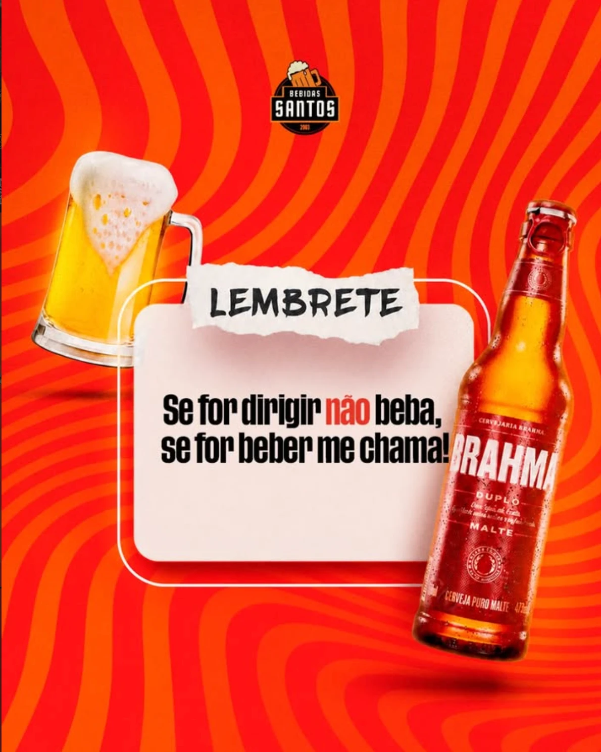 Redes sociais 2 da Bebidas Santos